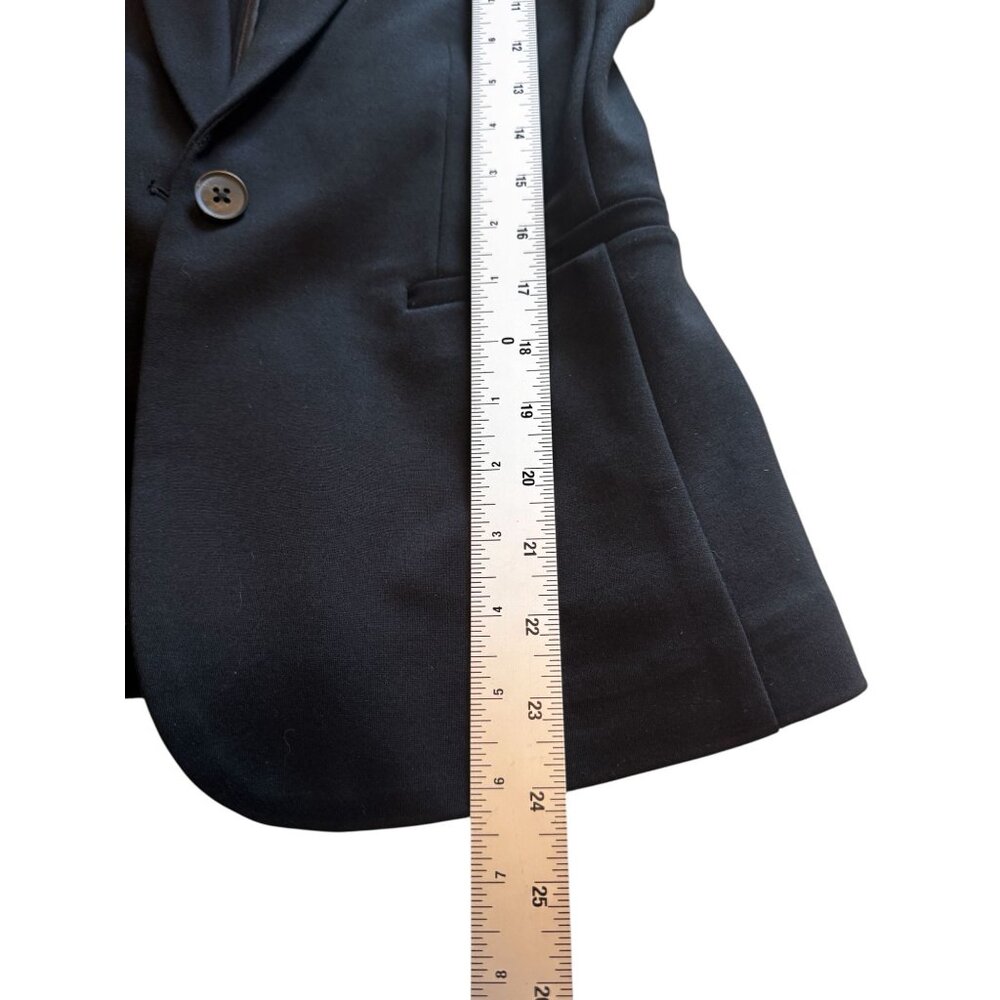 Old Navy Womens Classic Black Blazer XS Polka Dot Lining Preppy Academia Career - Picture 6 of 7
